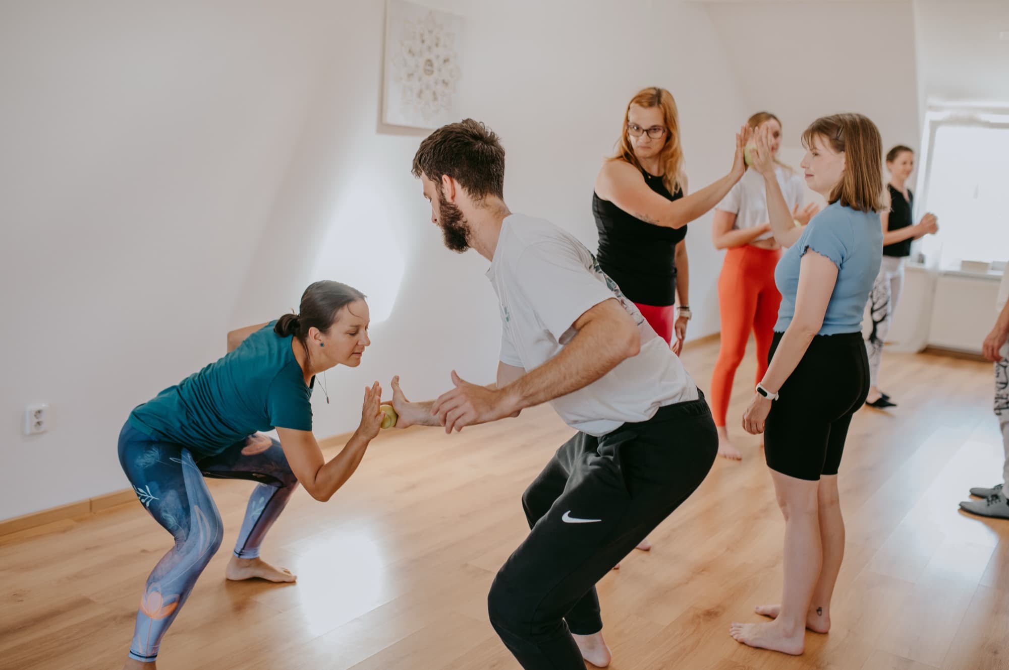 Sál Studia Balance v Plzni, kde probíhají lekce